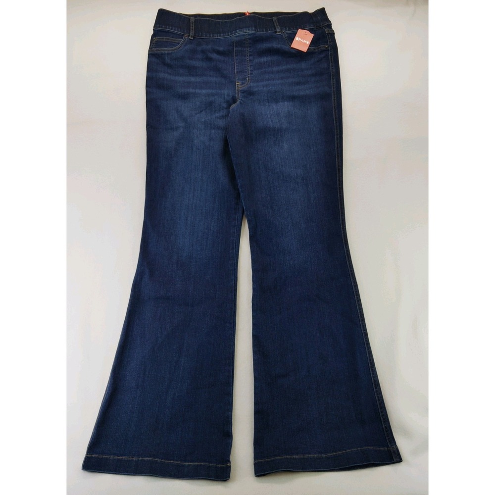 NWT SPANX FLARE  EveryWear Pull-on Jeans #20327R Size 2X Midnight Shade